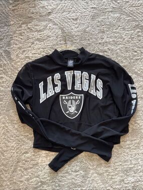 NFL Las Vegas Raiders Black Crop Top